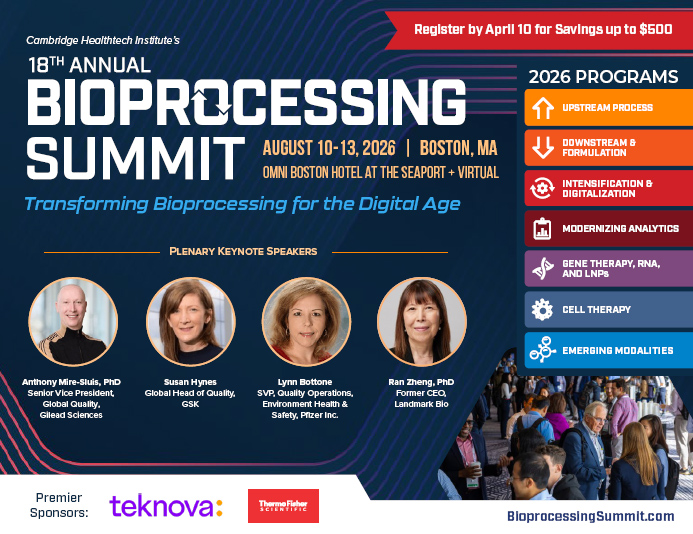 2026 Bioprocessing Summit Brochure