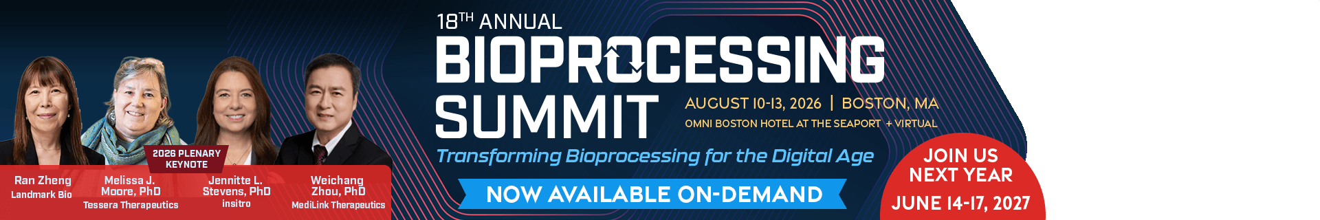 Bioprocessing Summit Hero Banner