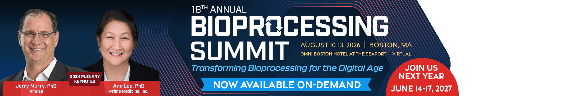 Bioprocessing Summit Hero Banner